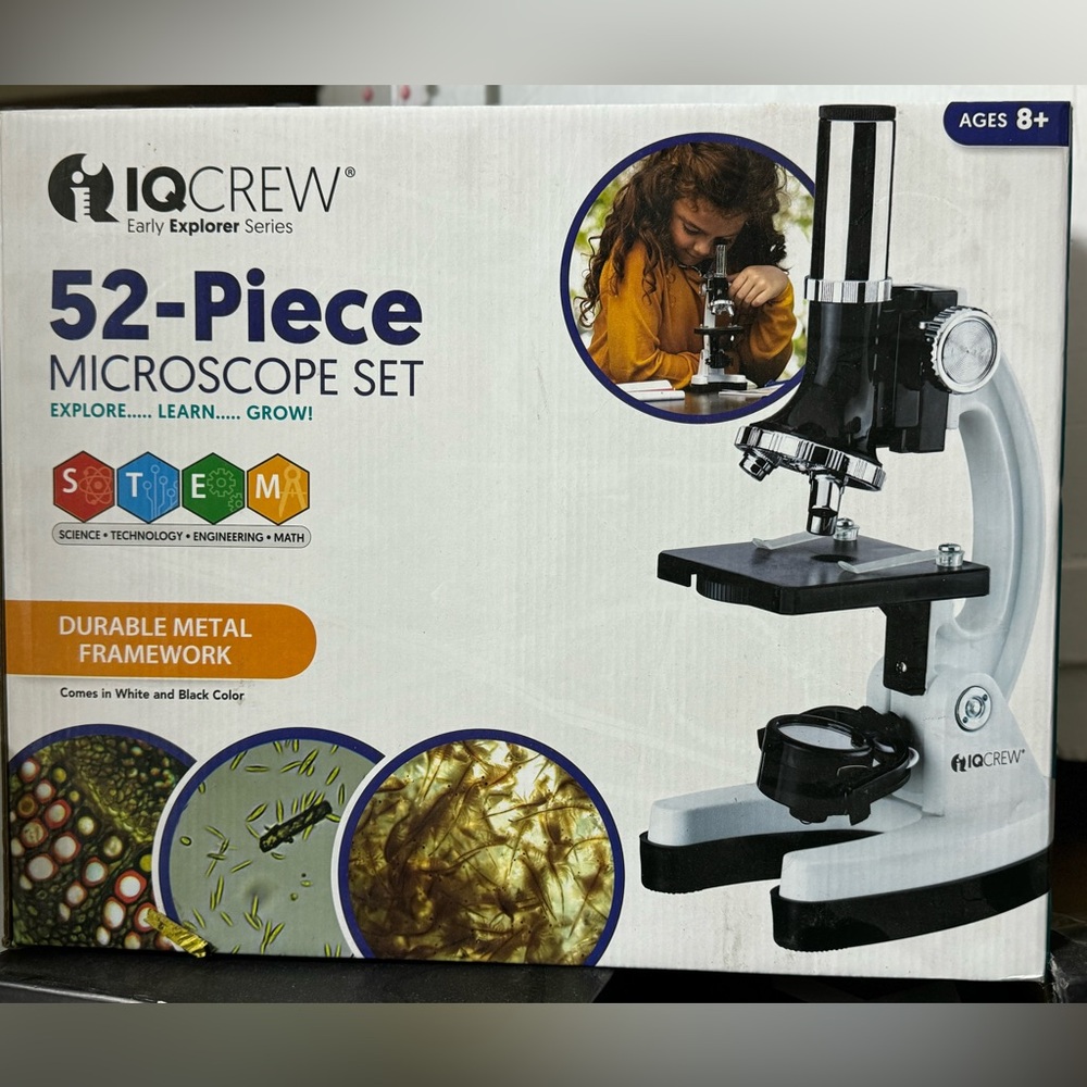 BRAND NEW IQ Crew 52 Piece Microscope Set